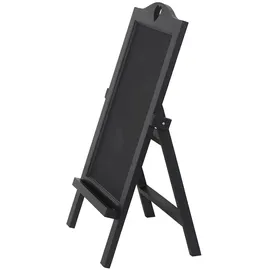 Mendler Werbetafel HWC-E51, Aufsteller Kreidetafel Kundenstopper Dekotafel, 66x39x33cm ~ schwarz lackiert