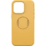 Otterbox OtterGrip Symmetry Hülle für iPhone 15 Pro Max für MagSafe, Sturzsichere, schützende Hülle mit eingebautem Griff, 3X getestet nach Militärstandard, Gelb