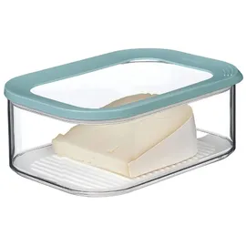 Mepal | Käsedose Modula | für Käsestücke & Scheibenkäse | Antikondenseinsatz | spülmaschinenfest | Nordic Green