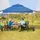 Costway Faltpavillon 3 x 3 m Blau