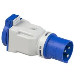PCE 9433100 CEE-Adapter 16A 3p 6h auf Schutzkontaktsteckdose (?sterr./deutsch.) IP44