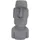 ECD Germany Moai Figur Rapa Nui Kopf 53,5 cm Hoch aus Steinguss Kunstharz Grau, Kunststoff, 19x53.5x26.5 Dekoration für Haus & Dekoobjekte, Skulpturen