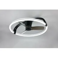 Trio Stockholm 132 cm Deckenventilator Schwarz