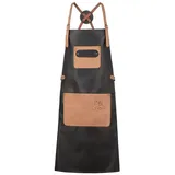 Black Forest Fox Büffel Leder Grillschürze X BBQ Kochschürze Küchenschürze - Einheitsgröße