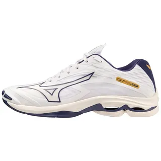 Mizuno WAVE LIGHTNING Z7(U) 43 White/BlueRibbon/MP Gold 44.5 - Weiß