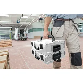 BS SYSTEMS GMBH & CO Systemkoffer Kunststoff schwarz mit transparentem Deckel