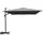 sweeek - Rechteckiger Ampelschirm 3x4 m grau Etretat