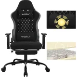 Woltu Gaming-Stuhl Ergonomisch Schwarz/Grau PC