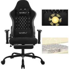 Woltu Gaming-Stuhl Ergonomisch Schwarz/Grau PC
