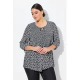 Ulla Popken Tunika Bluse A-Linie schwarz 42/44
