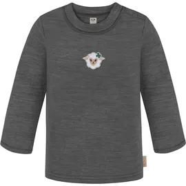 normani Outdoor Sports Normani, Funktionsshirt, Baby Merino Longsleeve Taupo | 9463 (62), Schwarz, 62