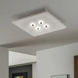 GLOBO LED Decken Leuchte Schlaf Gäste Zimmer Beton Dielen Lampe Chrom