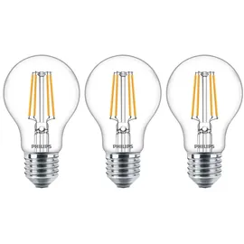 Philips LED-Birne 4,3W E27 warmweiß 3 St.