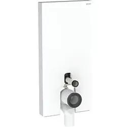 Geberit Monolith Stand-WC-Modul 131003SI5 Glas weiß, Bauhöhe 101 cm