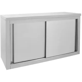 METRO Professional Gastro Wandhängeschrank GWCB1120, Edelstahl, 120 x 40 x 65 cm, mit Schiebetür, silber