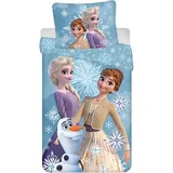 Disney Frozen Bettwäsche Eiskönigin Anna ELSA Snow Kopfkissen Bettdecke 135/140x200