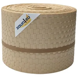 zaunzu® Sichtschutzstreifen 26 m beige Rattan