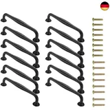 weidu 12er 128mm Schwarz Schrank Türgriff Küchengriff Kleiderschrank Knöpfe Griffe Möbelgriffe Knopfe Türgriffe