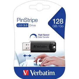 Verbatim Store 'n' Go PinStripe 128 GB schwarz USB 3.2 49319