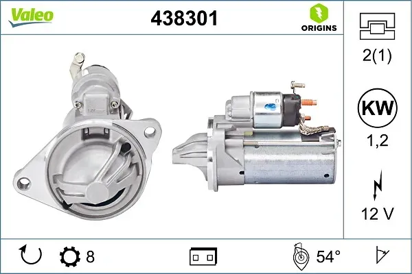 VALEO Starter NEW ORIGINAL PART 438301 für Ford (CHANGAN)