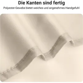 lerores Duschvorhang 180 x 160 cm beige