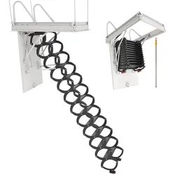 VEVOR Dachbodentreppe Bodentreppe Speichertreppe Scherentreppe Stahl 2,9-3,1m