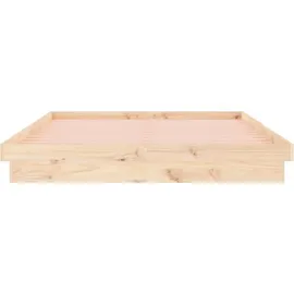 vidaXL Massivholzbett 120 x 200 cm Braun