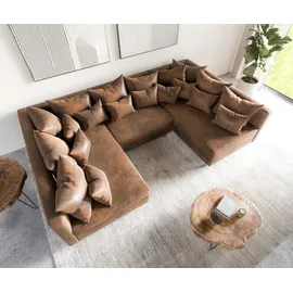 DeLife Wohnlandschaft Clovis Braun Antik Optik Modulsofa, Design Wohnlandschaften, Couch Loft, Modulsofa, modular