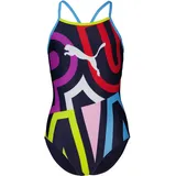 Puma Placed Print Badeanzug Mehrfarbig 128