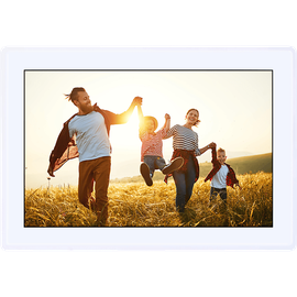 Rollei Smart Frame WiFi 100 mit App-Funktion Digitaler Bilderrahmen, 25,53 cm, 800 x 1280p, Weiß