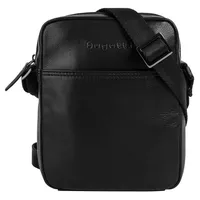 Bugatti Umhängetasche CLIFF echt Leder schwarz