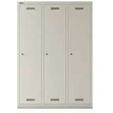 BISLEY Spind MonoBloc MLD12T1 lichtgrau MLD12T1645, 3 Schließfächer 120,0 x 50,0 x 170,0 cm
