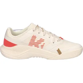 Kempa Hallen-Sport-Schuhe Kourtfly Three W in beige/fluo rot | Gr.: 7