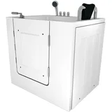 Sitzwanne Whirlpool Badewanne mit Tür S02WP-TH-A-R 78x100cm
