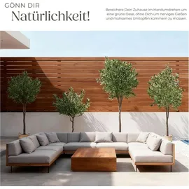 Tectake Künstlicher Olivenbaum Grün 120 cm