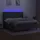 vidaXL Boxspringbett mit Matratze & LED Dunkelgrau 180x200 cm Stoff