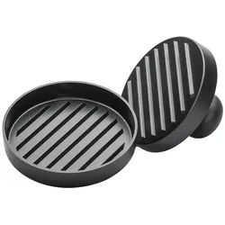 CHEF CUISINE Burgerpresse mit Antihaftbeschichtung – Burger-Pattie-Presse aus Aluminium für Hamburger und Cheeseburger