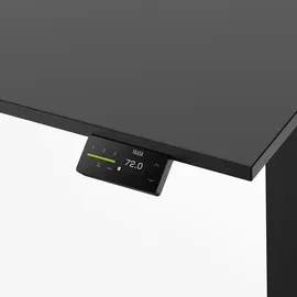 Yaasa Schreibtisch Desk Expert 200 x 80 cm Dunkelgrau/Schwarz