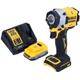 DeWalt DCF 922 E1 Akku Schlagschrauber 18 V 406 Nm 1/2" Brushless + 1x Powerstack Akku 1,7 Ah + Ladegerät