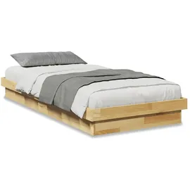 vidaXL Massivholzbett 100 x 200 cm Brown