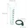 Relaxdays Regenmesser 2er Set Transparent/Grün