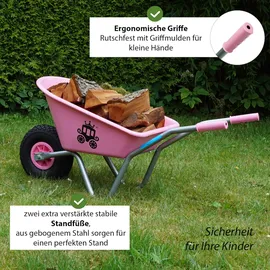 Baumarktplus Schubkarre Prinzessin rosa