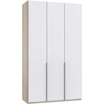 WIMEX Kleiderschrank WIMEX "New York", weiß (struktureichefarben hell, front weiß), B:135cm H:236cm T:58cm, Schränke, Kleiderschrank, in vielen Breiten, 208 oder 236cm hoch