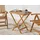 Beliani Gartentisch Beistelltisch 68 x 68 x 73 cm Hellbraun