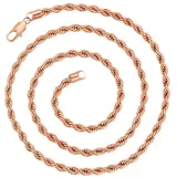 Steel_art Collier Depravare rose Goldfarben Edelstahl