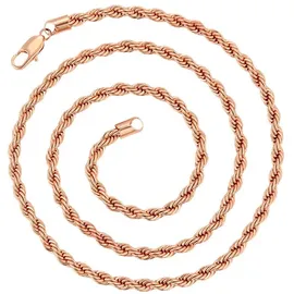 Steel_art Collier Depravare rose Goldfarben Edelstahl
