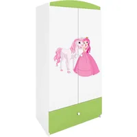 Raumhirsch furniture Kinderkleiderschrank Grün, 90x175x52 cm, Kinder- & Jugendzimmer,