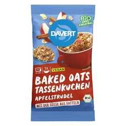 Davert Baked Oats Tassenkuchen Apfelstrudel bio