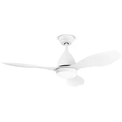 PERENZ Galileo-Ventilator aus weiß lackiertem Metall, 18 W LED 7154 B CT, Gleichstrommotor