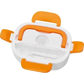 Clatronic LB 3719 263890 Elektrische Lunchbox Weiß, Orange